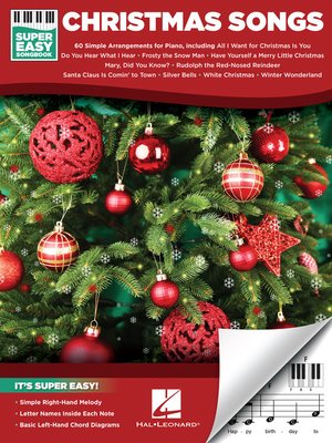 cover image of Christmas Songs--Super Easy Songbook